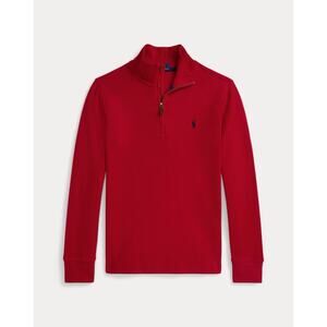 Polo Ralph Lauren Designer Boys 2T Red Quarter Zip Pullover Sweater Pony Logo